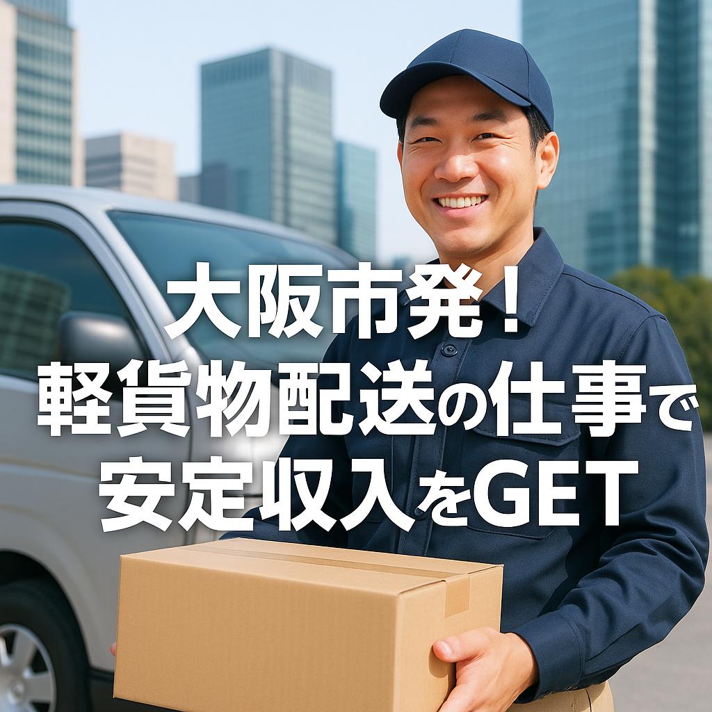 大阪市発!軽貨物配送の仕事で安定収入をGET