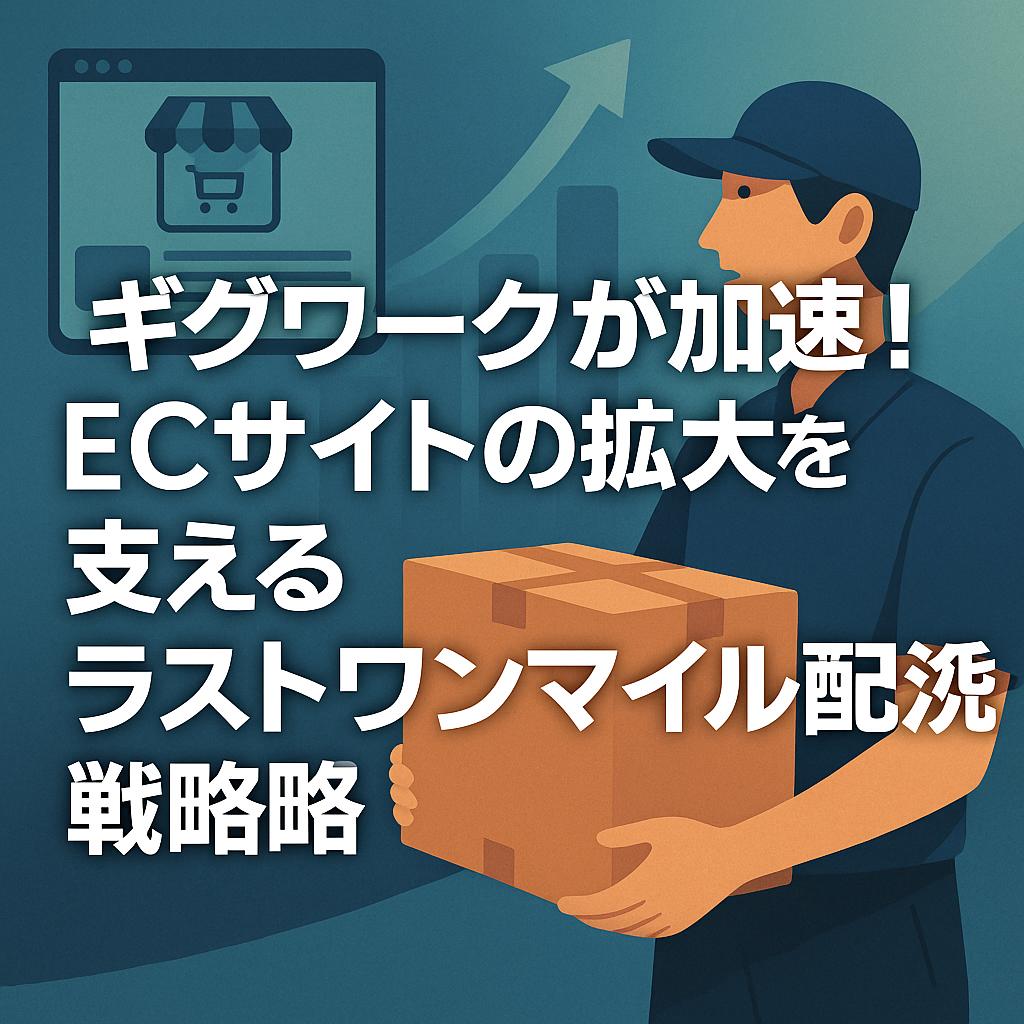 ギグワークが加速!ECサイトの拡大を支えるラストワンマイル配送戦略