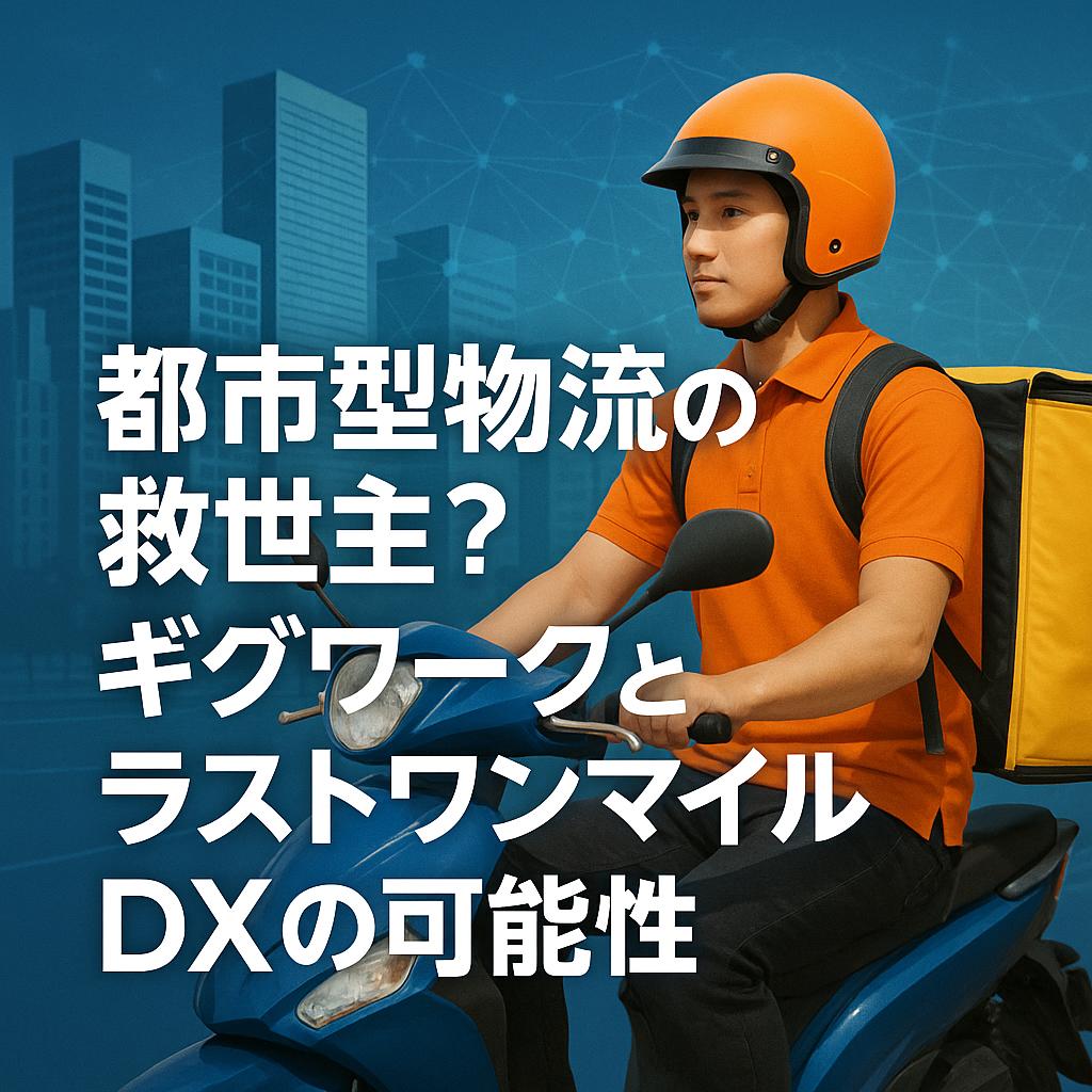 都市型物流の救世主?ギグワークとラストワンマイルDXの可能性