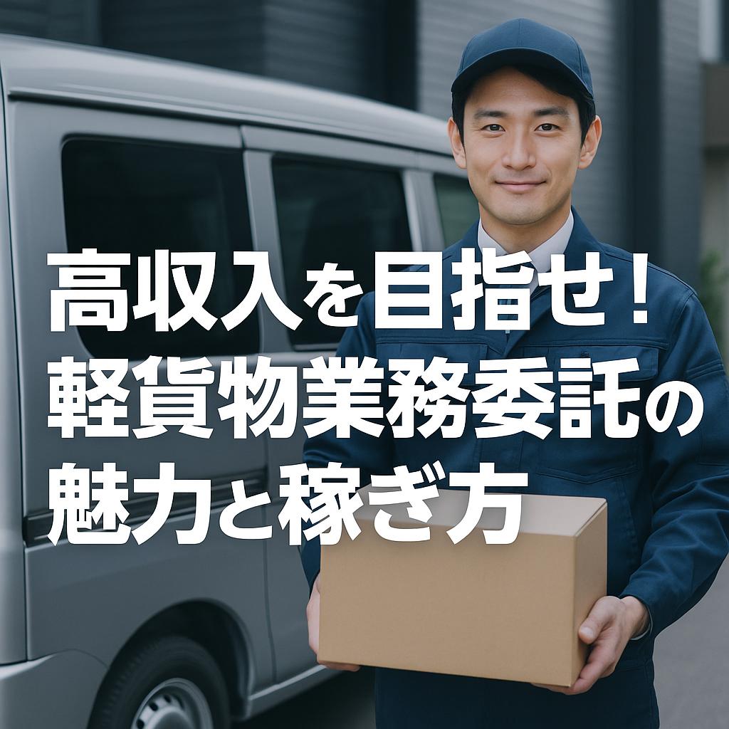 高収入を目指せ!軽貨物業務委託の魅力と稼ぎ方