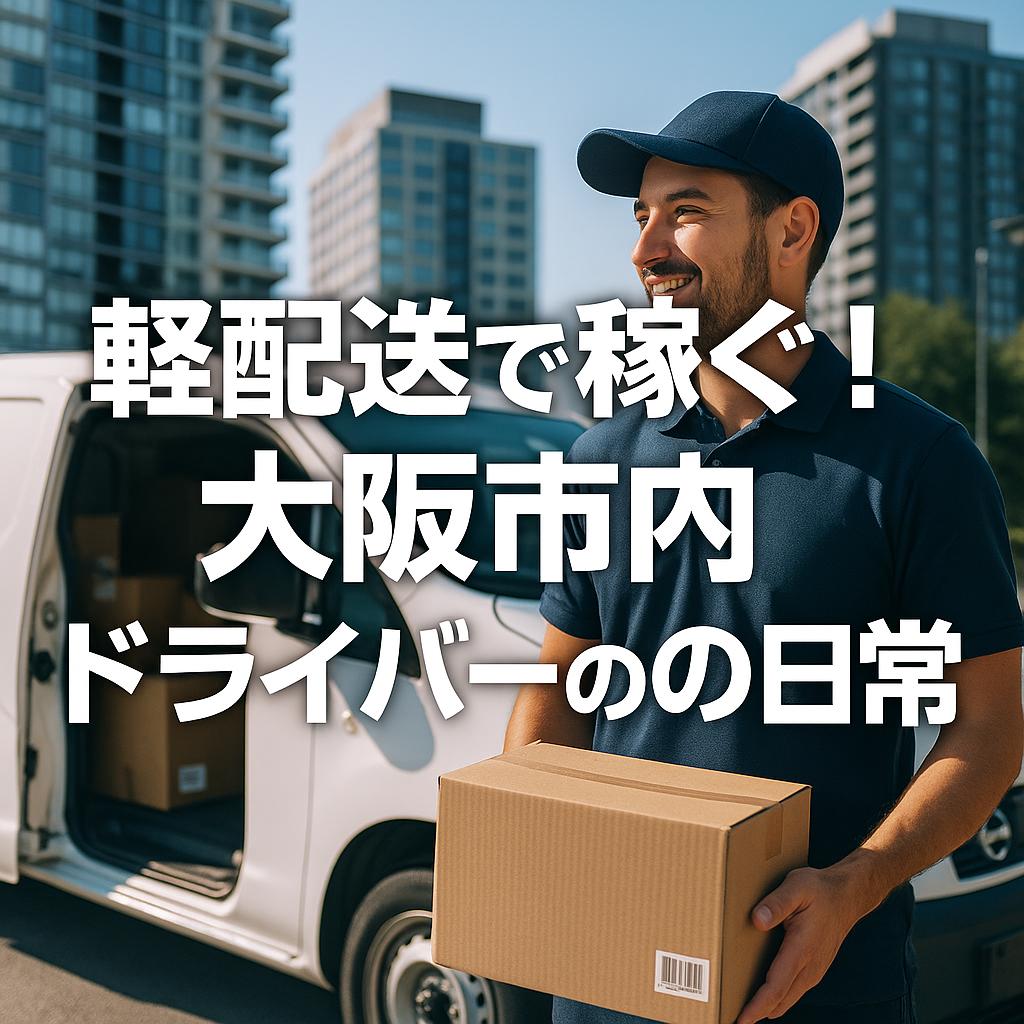 軽配送で稼ぐ!大阪市内ドライバーの日常