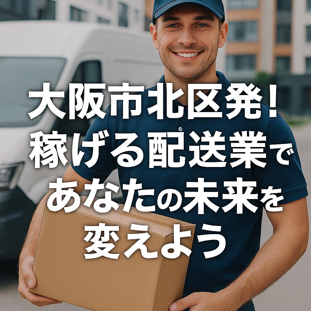 大阪市北区発!稼げる配送業であなたの未来を変えよう