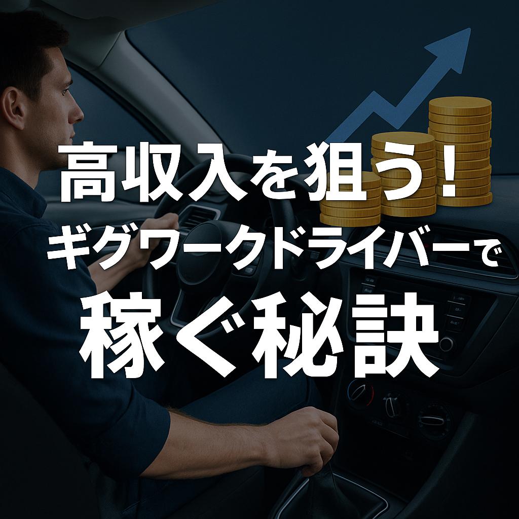 高収入を狙う！ギグワークドライバーで稼ぐ秘訣