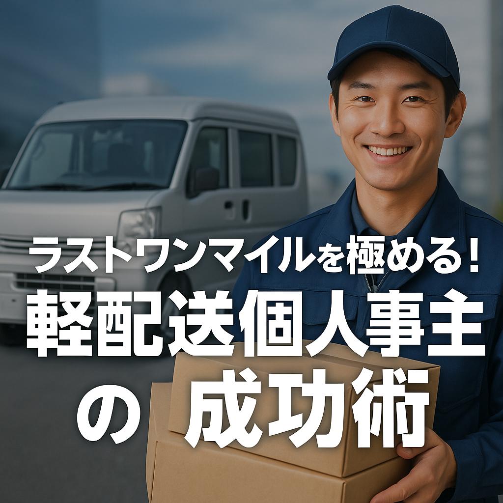 ラストワンマイルを極める！軽配送個人事業主の成功術