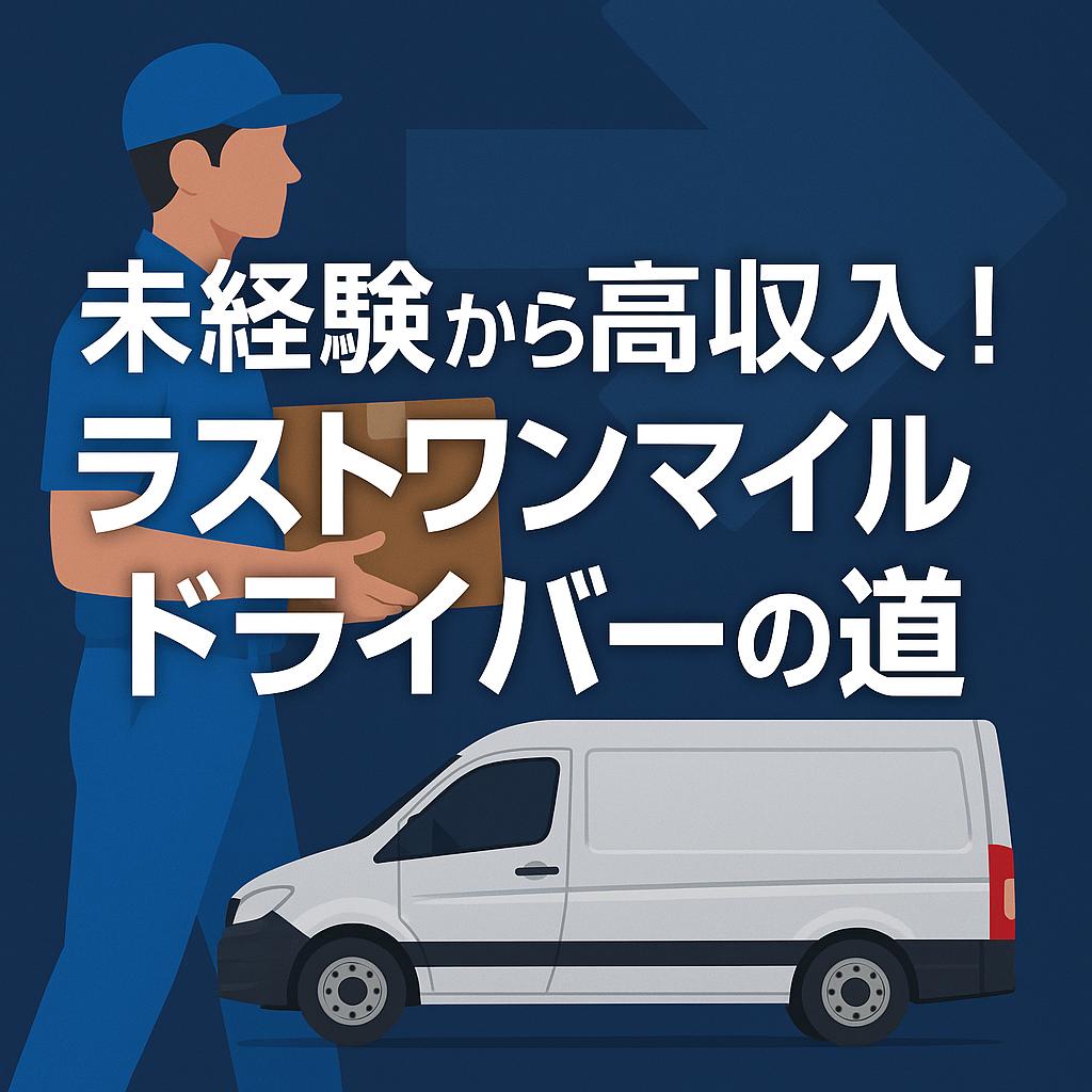 未経験から高収入！ラストワンマイルドライバーの道