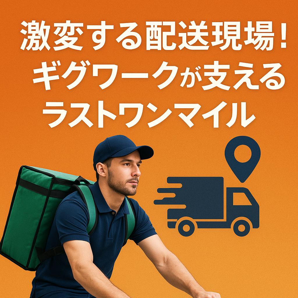 激変する配送現場！ギグワークが支えるラストワンマイル